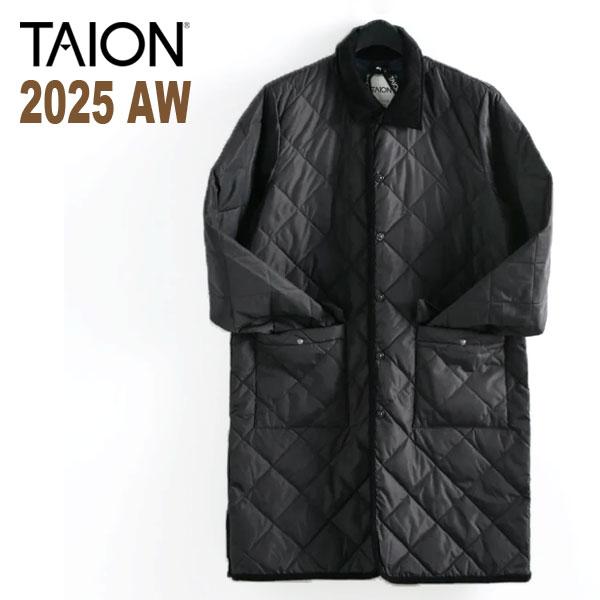 TAION（タイオン） ダウン 2025AW UNISEX シティ パイピングカラー