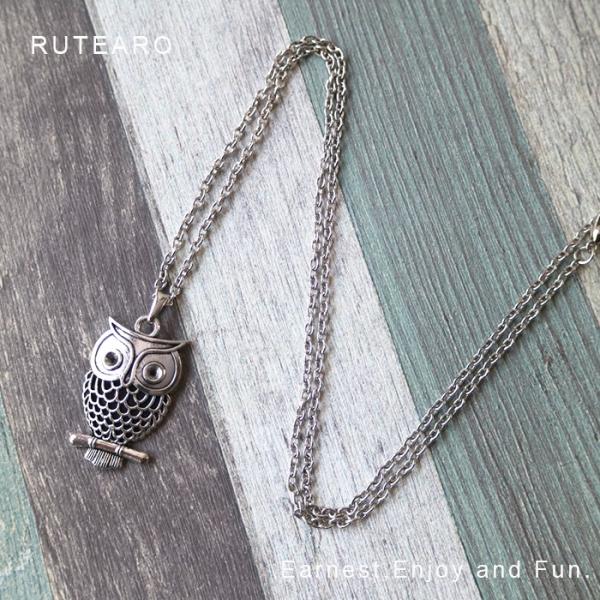 フクロウ ネックレス ふくろう ペンダント レディース メンズ 動物 鳥 可愛い Buyee Buyee 日本の通販商品 オークションの代理入札 代理購入
