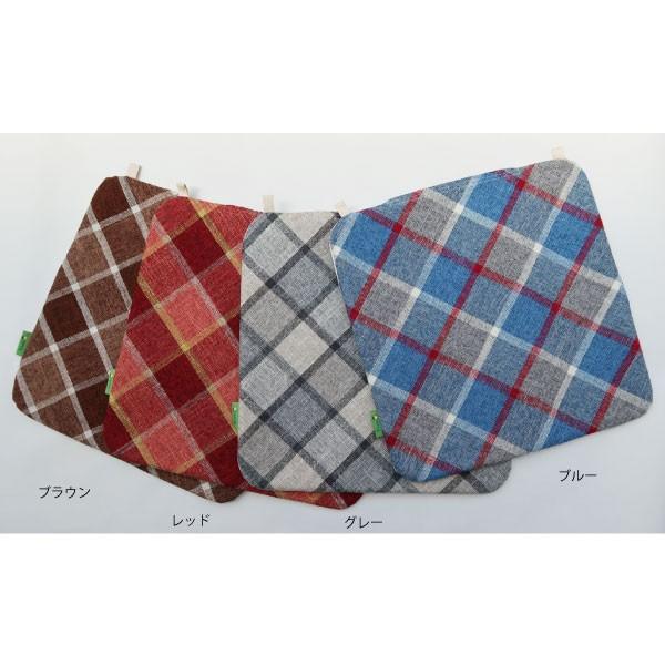 どこでも防水座布団（チェック柄）【MT-8010C】 車椅子座布団 介護 シート 尿漏れ  座布団 車いす 介護用品 送迎車 ペット用  41cm×41cm【Tetote】｜rw-products｜04