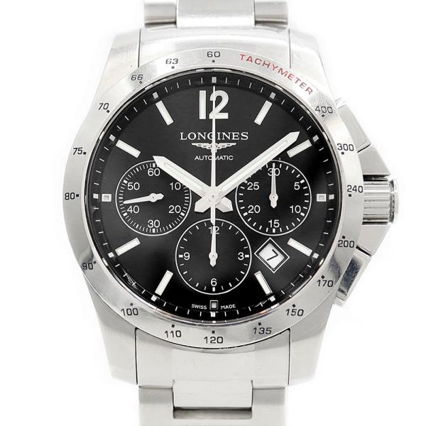LONGINES ロンジン コンクエスト L2.743.4.56.6 クロノグラフ 裏スケ  