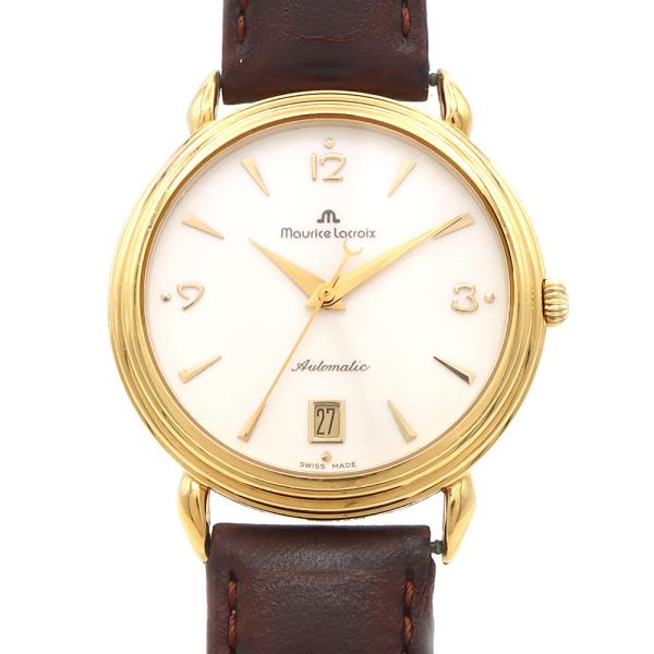 モーリス・ラクロア（Maurice Lacroix） 11407 デイト 裏スケ 白