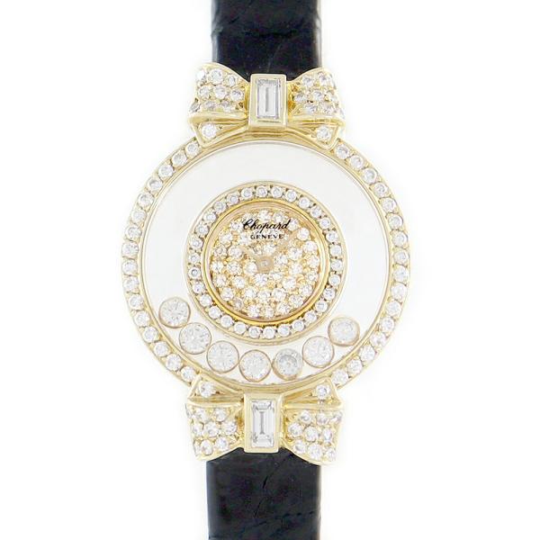 ハッピーダイヤモンド 正規メンテ済 Chopard ショパール リボン 4097  