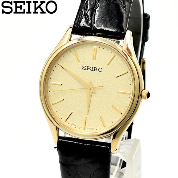 SEIKO セイコー 8J41-0AJ0 QZ クォーツ メンズ時計 ゴールド : 株式