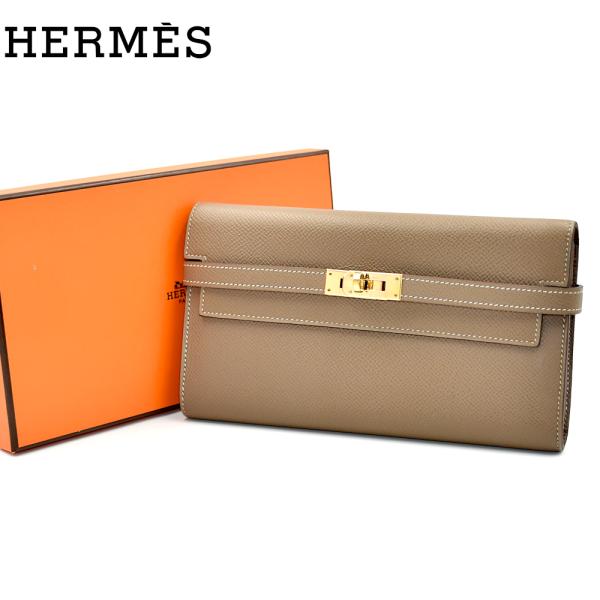 Kelly HERMES エルメス ケリーウォレット C刻印 ゴールド金具 長