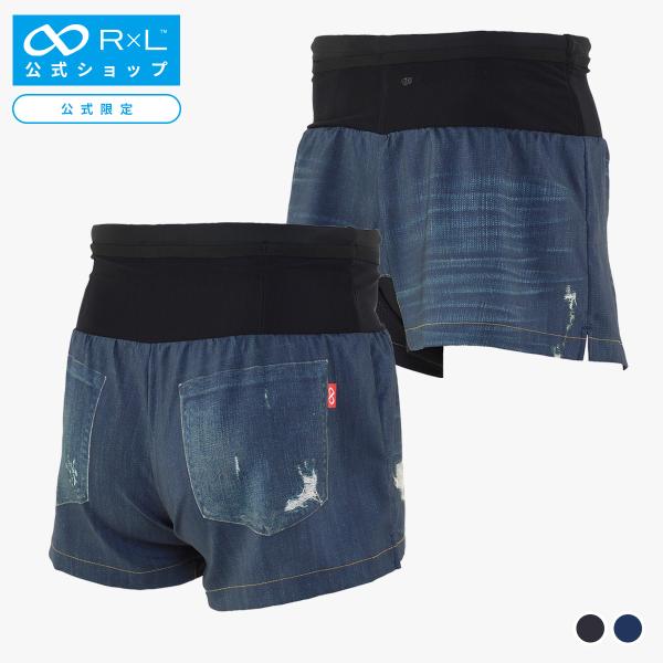 【公式】R×L(アールエル) WILD DRY DENIM V ランニングパンツ PM6ポケット ベリーショート 5inch(レディース) TRP5008S【公式ストア限定】