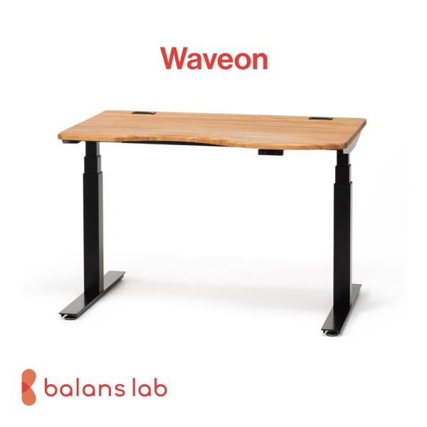 電動昇降デスク「Waveon(ウェーブオン)」くすのき天板（天然木）【送料別途ご連絡】バランスラボ