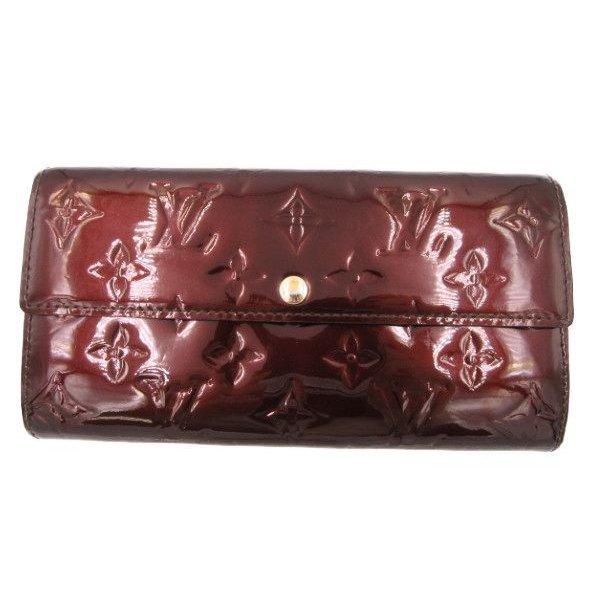 【極美品／新型】ルイヴィトン☆モノグラムヴェルニ☆ポルトフォイユサラ☆アマラント 極美品／新型】ルイヴィトン☆モノグラムヴェルニ☆ポルトフォイユサラ