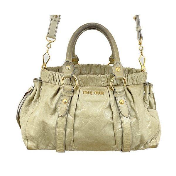 Miu Miu ミュウミュウ レザー ハンドバッグ 中古 1 京都リサイクル王国yahoo 店 通販 Yahoo ショッピング