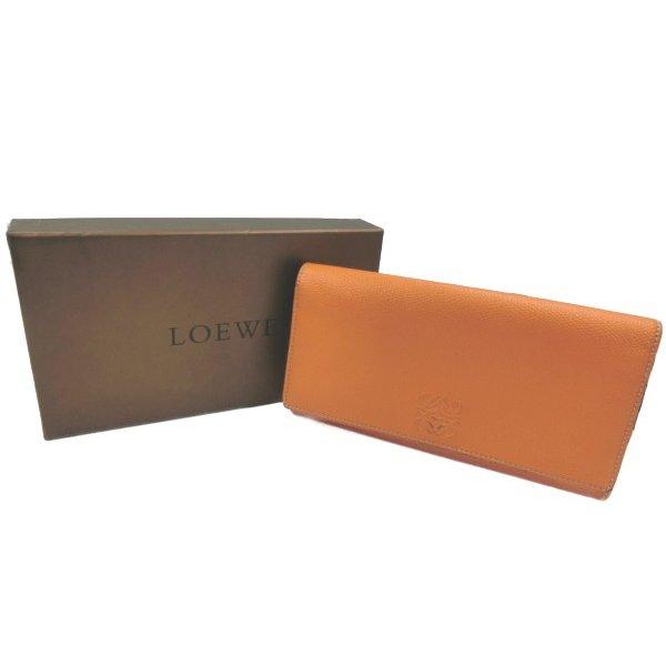 LOEWE 送料無料 LOEWE/ロエベ レザー 二つ折り長財布 中古 : 京都 