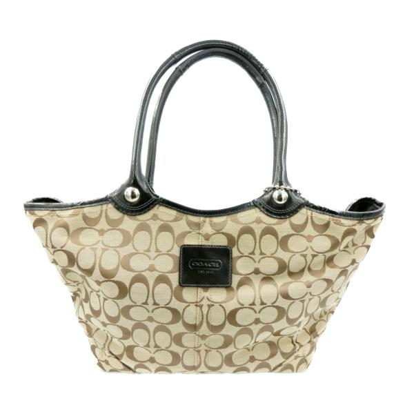 Coach コーチ シグネチャー キャンバス トートバッグ 中古 送料無料 1 京都リサイクル王国yahoo 店 通販 Yahoo ショッピング