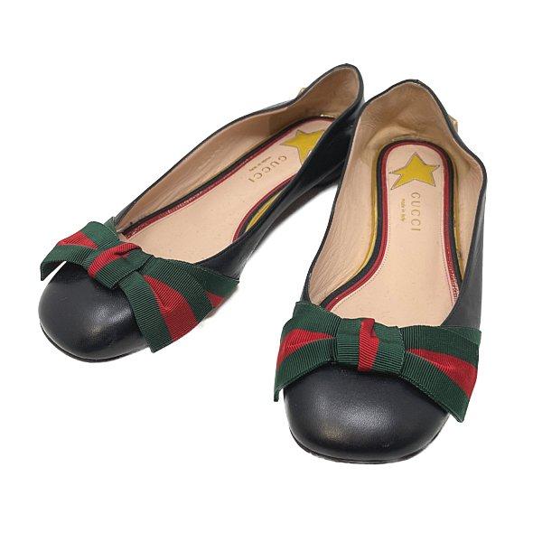 GUCCI グッチ シェリー スタースタッズ リボン パンプス 約22.5 GUCCI グッチ シェリー スタースタッズ リボン パンプス 約22.5