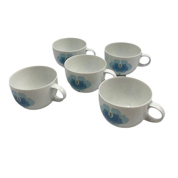 Rosenthal スタジオライン Tapio Wirkkala ブルーフラワーカップ 5客 