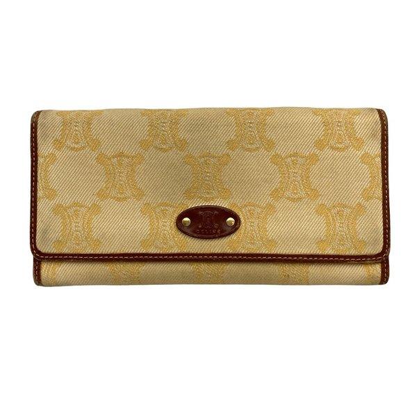 CELINE セリーヌ マカダム 2つ折り長財布 キャンバス 中古 : 京都  