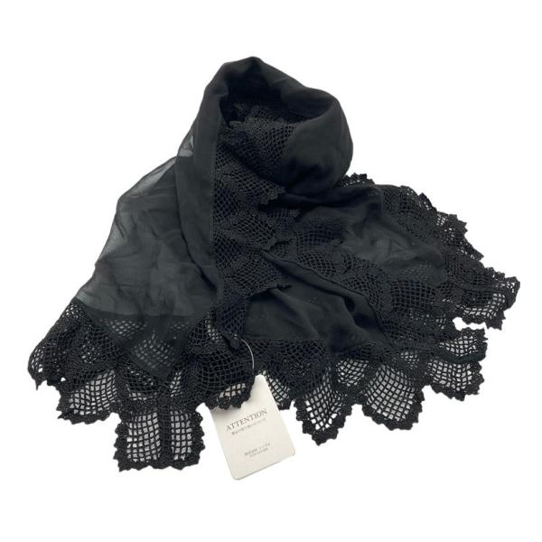 ships little black SHIPS シップス リトルブラック シルク ショール