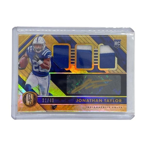 PANINI NFLカード GOLD STANDARD JONATHAN TAYLOR INDIANAPOLIS COLTS 31/49 #281 送料無料 中古 IT1 PANINI NFLカード GOLD STANDARD JONATHAN TAYLOR INDIANAPOLIS