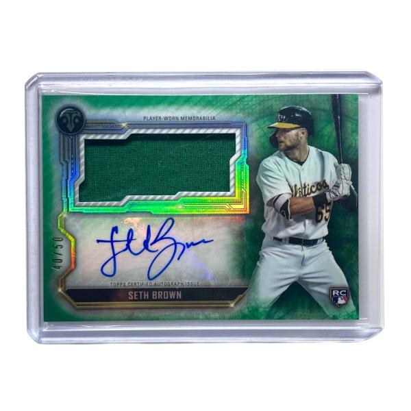 TOPPS MLBカード TRIPLE THREADS SETH BROWN ATHLETICS ONE OF ONE #RFPAR-SB 送料無料 中古 IT2 Topps TOPPS MLBカード TRIPLE THREADS SETH BROWN ATHLETICS 40/50