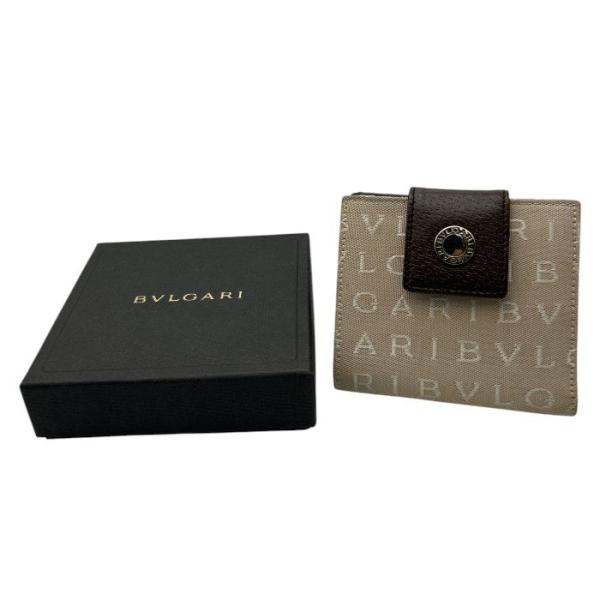 美品 BVLGARI ブルガリ 財布 ロゴマニア 二つ折り S0044 BVLGARI