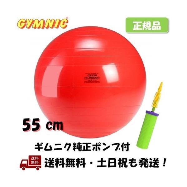 Gymnic バランスボール　 直径55・幅88黄色 ポンプ付き バランスボール ギムニク Gymnic 55cm ピーナッツ型 フィジオ