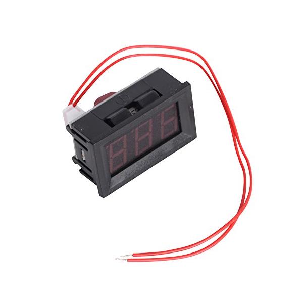 VKLSVAN AC60-500Vデジタル電圧計パネルメータ 赤色 2線式