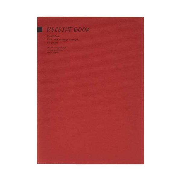 家計簿 レシートブック A5 レッド