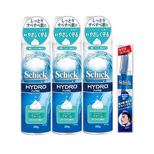 Schick(シック) Schick シック ハイドロシェービングフォーム250G×3おまけ付き セット 250グラム (x 3)