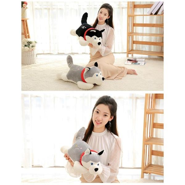 絶品 80cm イヌぬいぐるみ いぬ 抱き枕 クマ縫い包み プレゼント イベント お祝い ふわふわぬいぐるみ 犬ぬいぐるみ ぬいぐるみ 色 グレー Www Ideelltforum Se