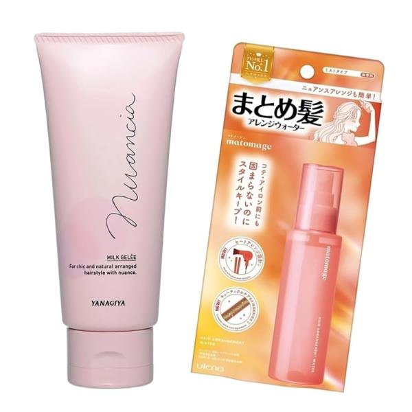 ニュアンシア まとめ髪 ミルクジェル トリートメント 整髪料 ×1個 ウテナ マトメージュ アレンジウォーター ミストタイプ 100ml ×1個