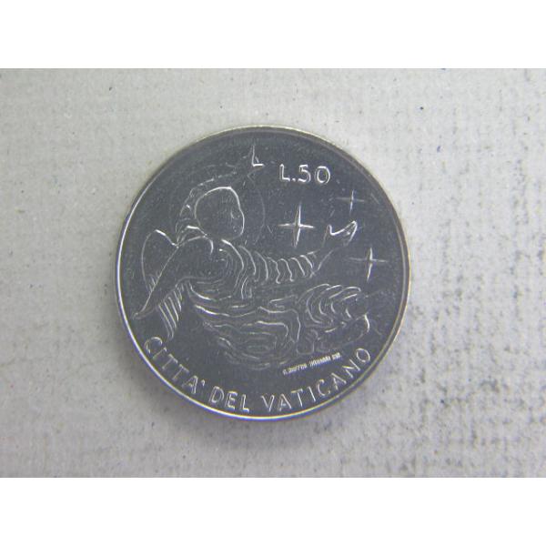 Stainless steel　量目　6.2ｇ　mintage190,000　:様式化された天使/パウロ６世