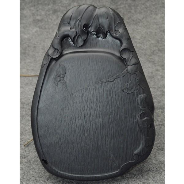 歙州硯 水波紋 約6吋 一点物 水舷坑 すずり【売り切れました】 : bksu 