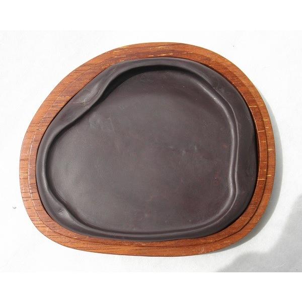 端渓硯 老坑 約5吋 淌池硯 123×100×20mm 一点物 :BR-016:書道用品 緑風
