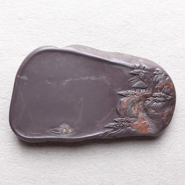 端渓硯 老坑 5.5吋 146×90×22mm 一点物 すずり : 書道用品 緑風 端渓硯 老坑 5.5吋 146×90×22mm 一点物 すずり : 書道用品 緑風