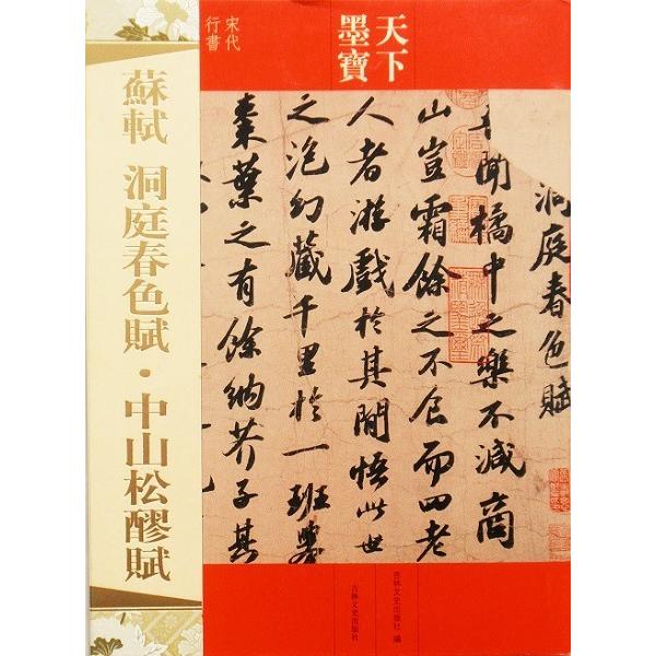 蘇軾 洞庭春色賦 中山松醪賦 お手本 天下墨宝 : 書道用品 緑風店