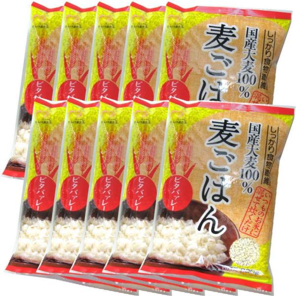 国産 ビタ白麦 800g 10入りケース ( 健康 腸活 免疫 ダイエット  食物繊維 米と炊飯 スープ）麦飯 麦ご飯 麦 大麦ご飯 ビタ白麦800g 10袋 家康 お得 セット