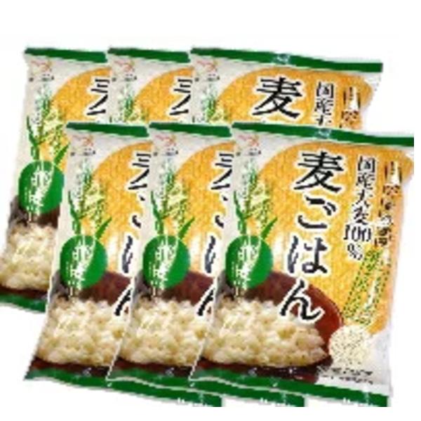 国産 押麦 800g 6個入り  ( 健康 腸活 免疫 ダイエット 押し麦 食物繊維 米と炊飯 スープ）麦飯 麦ご飯 麦 大麦ご飯 押し麦 家康 お得 セット