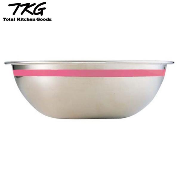 TKG 18-8 カラーラインボール 30cm ピンク ABC8829 7-0242-0129 4537982200716 遠藤商事