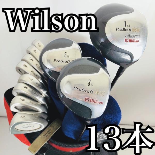 wilson - ウィルソン　ゴルフクラブセット 豪華 13本 Wilson ウィルソン メンズ ゴルフセット クラブ