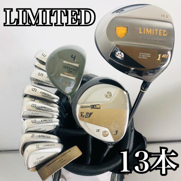豪華 13本 LIMITED リミテッド メンズ ゴルフ クラブ セット 初心者 入門 バッグ付き フルセット 右利き パター付 豪華 13本 LIMITED リミテッド メンズ ゴルフセット クラブ