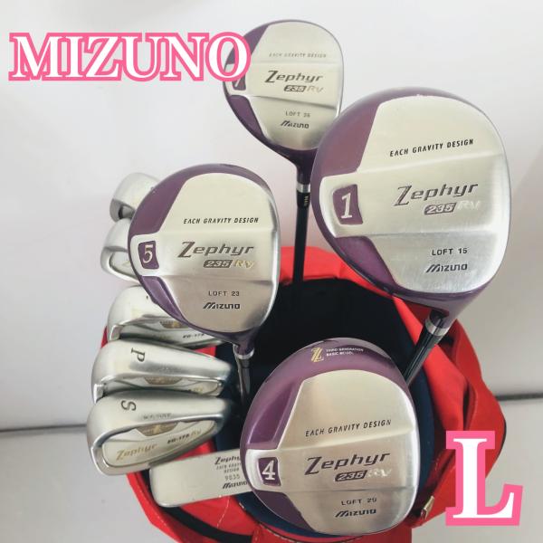 レディース ミズノ ゼファー ゴルフ クラブ セット 初心者 入門 バッグ付き レディース MIZUNO ミズノ Zephyr ゼファー ゴルフセット クラブ