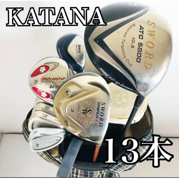 カタナ☆メンズゴルフ クラブ セット 初心者 入門 バッグ付き カタナ メンズゴルフ クラブ セット 初心者 入門 バッグ付き