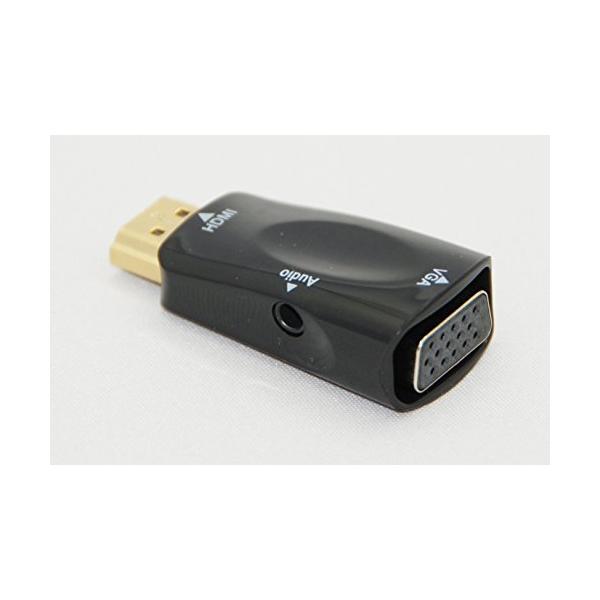 HDMI to VGA アダプタ adapter HDMI信号ををVGA出力信号に変換するアダプター音声出力付 アダプター型 Cyberplugs  :s-4580498901066-20210619:良品本舗 大阪本店 - 通販 - Yahoo!ショッピング