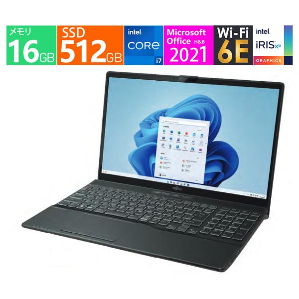 富士通 ノートパソコン e angle select LIFEBOOK ブライトブラック