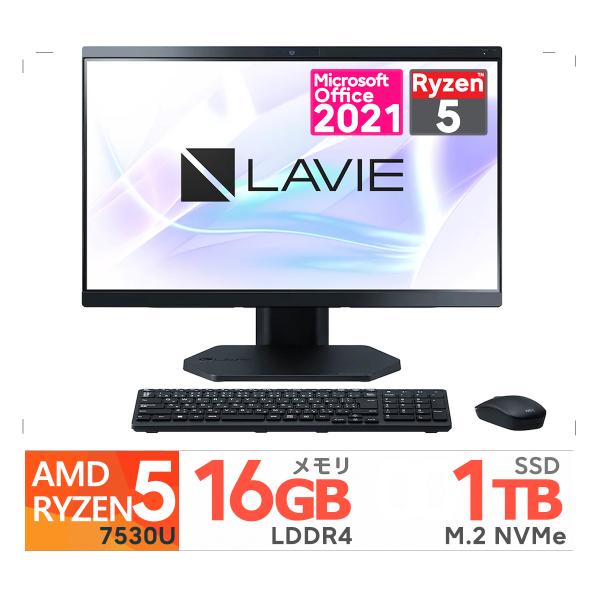 LaVie NEC 23.8型 LAVIE A23 PC-A2356GAB-J AMD Ryzen 5 7530U メモリ