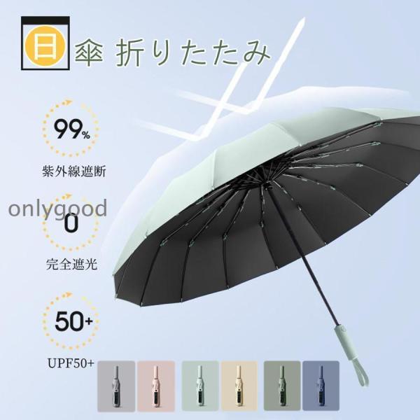 日傘 完全遮光 折りたたみ 晴雨兼用 折りたたみ傘 軽量 レディース 女 自動開閉 おしゃれ UVカット 軽い 折り畳み傘 撥水 ワンタッチ コンパクト 紫外線遮断