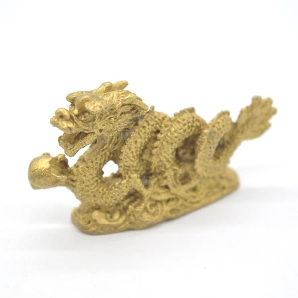 新素材新作 如意宝珠 雲乗り 3.5cm 銅製 龍の置物 辰 竜 横浜中華街龍 : 工芸品