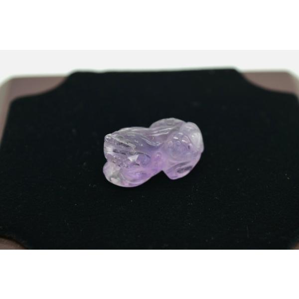 マ*ハ様 天然石 彫刻 貔貅 置物 紫水晶 アメジスト 貔貅 ヒキュウ アメジスト 紫水晶 パワーストーン 天然石パーツ