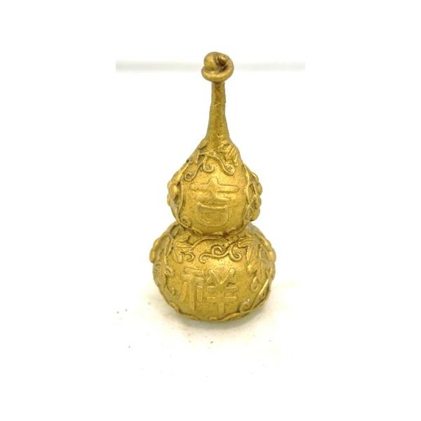 瓢箪 ひょうたん 銅製置物 金色 無病息災 蓄財 8cm : 横浜中華街