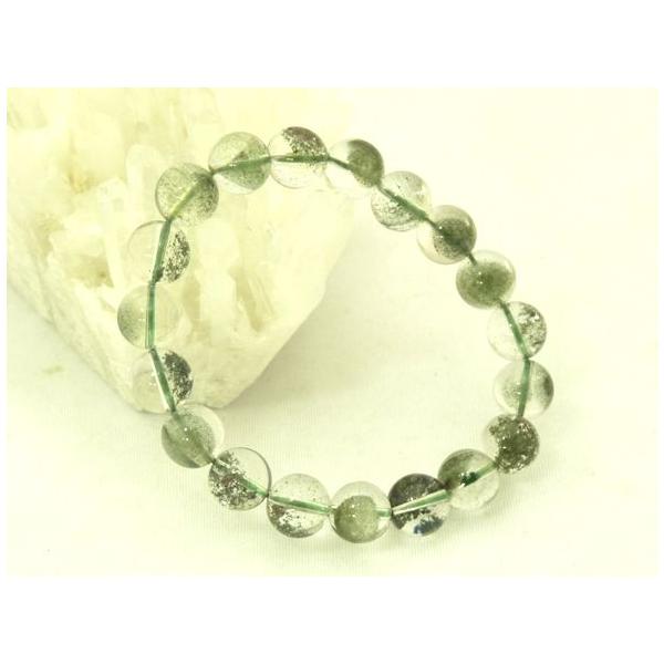 稀少AAA☆グリーンファントムクォーツ16mm パワーストーンブレスレット