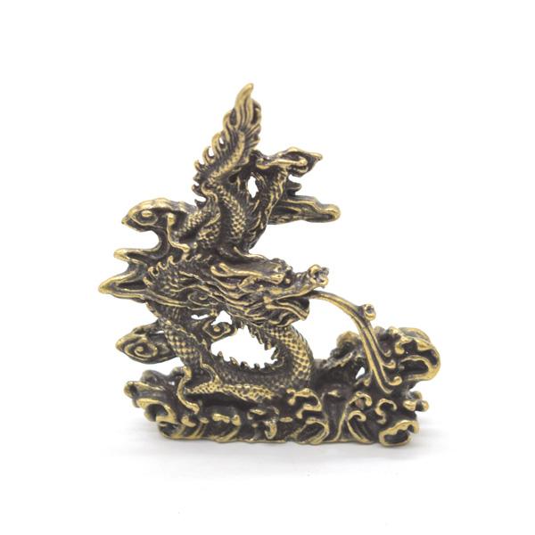 辰 龍の置物 銅製 8cm 縦タイプ 薄型 四神 竜 : 横浜中華街龍 - 通販 