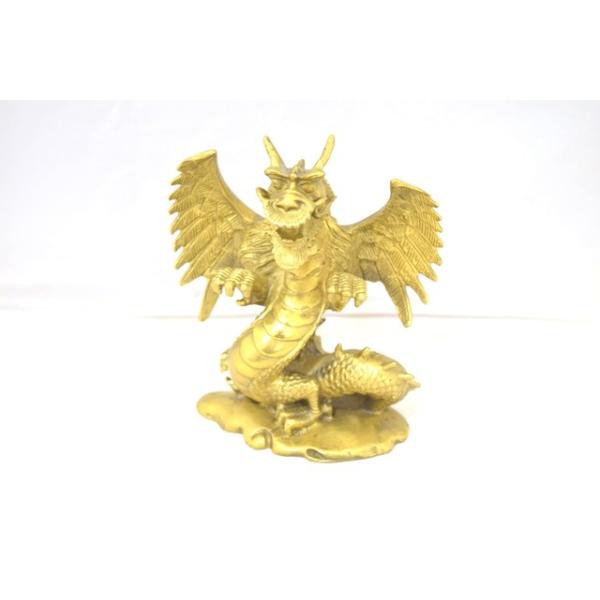 銅　龍置物 龍 応龍 応竜 翼 銅製置物 総合運 大 【公式通販】