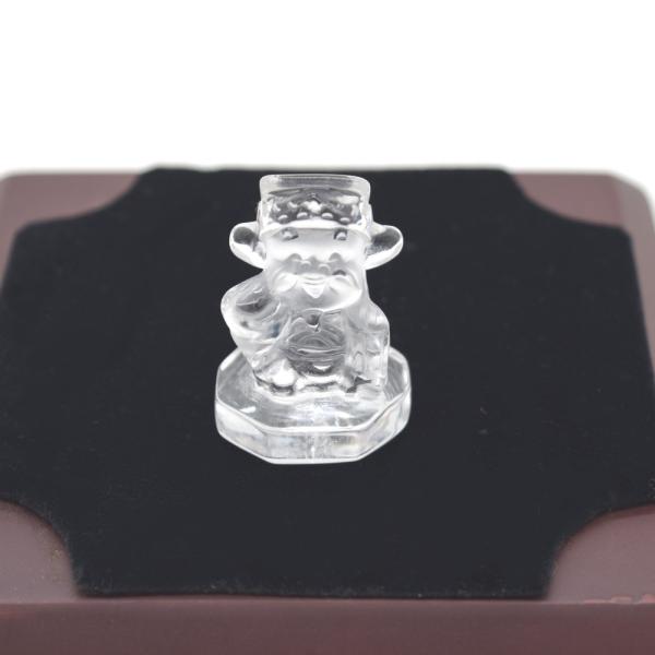 財神 置物 天然石 水晶 神様の置物 彫刻 ミニサイズ 3.5cm : 横浜中華